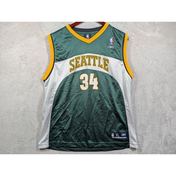 Reebok Authentic NBA Ray Allen Seattle Supersonics Sonics Jersey Extra Large XL - Picture 1 of 9